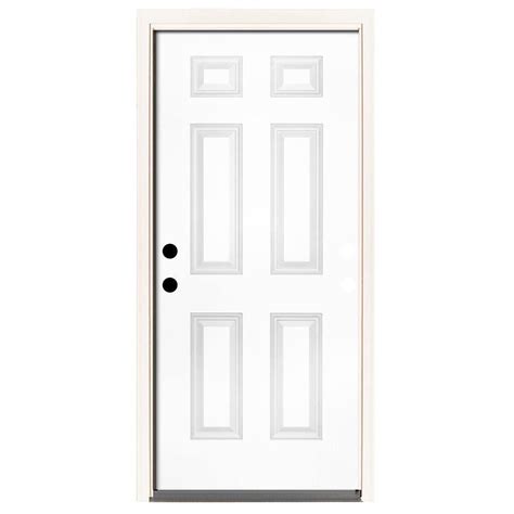 front house metal door|42 prehung metal exterior doors.